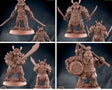 Panda Folk Royal Guard Miniature | set of 4 - Tabletop RPG & D&D miniature. Perfect for wargaming & collectors