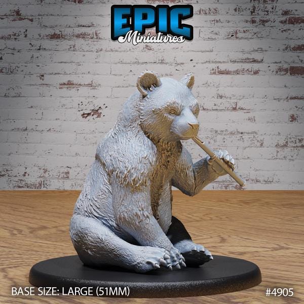 Panda Miniature | 4905 - Tabletop RPG & D&D miniature. Perfect for wargaming & collectors