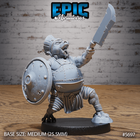 Papa Kobold Cook Miniature | C - Tabletop RPG & D&D miniature. Perfect for wargaming & collectors