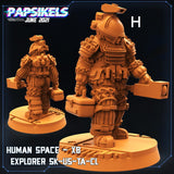 Papsikels Alien Artifact Explorers Miniature | Explorer H - Tabletop RPG & D&D miniature. Perfect for wargaming & collectors