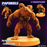 Papsinoid Chameleord Miniature | Chameleord A - Tabletop RPG & D&D miniature. Perfect for wargaming & collectors