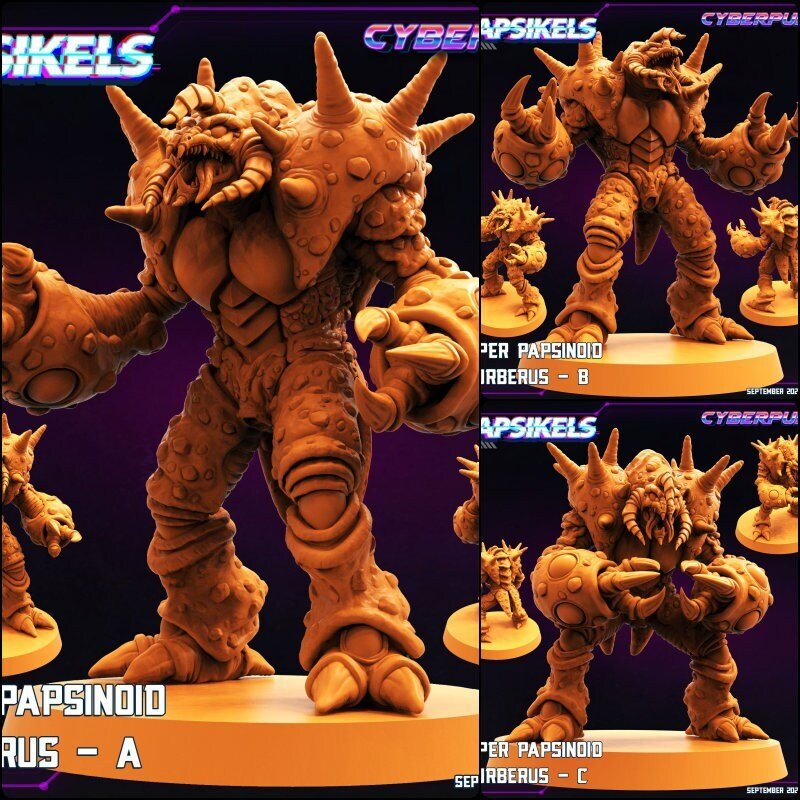 Papsinoid Durberus Miniature - Full Set All Models - 32mm