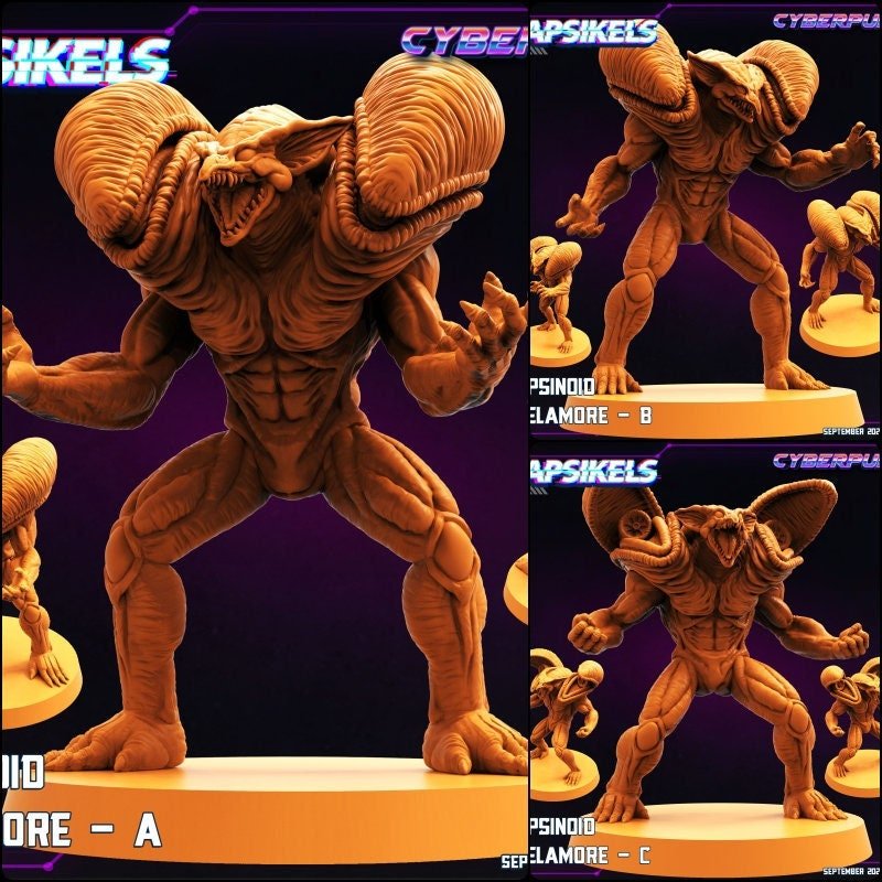 Papsinoid Velamore Miniature - Full Set All Models - 32mm