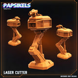 Papz Industries Hazmat Scientists Miniature | Lazer Cutter - Tabletop RPG & D&D miniature. Perfect for wargaming & collectors