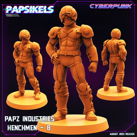 Papz Industries Henchmen Miniature | Henchman B - Tabletop RPG & D&D miniature. Perfect for wargaming & collectors