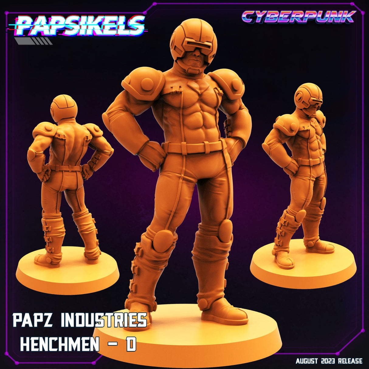 Papz Industries Henchmen Miniature | Henchman D - Tabletop RPG & D&D miniature. Perfect for wargaming & collectors
