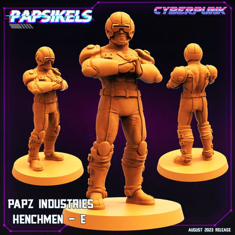 Papz Industries Henchmen Miniature | Henchman E - Tabletop RPG & D&D miniature. Perfect for wargaming & collectors