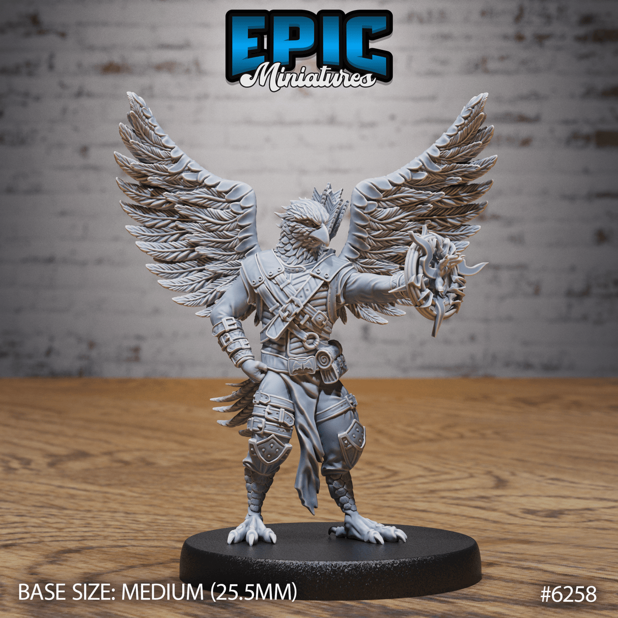 Parrot folk Miniature | C - Tabletop RPG & D&D miniature. Perfect for wargaming & collectors