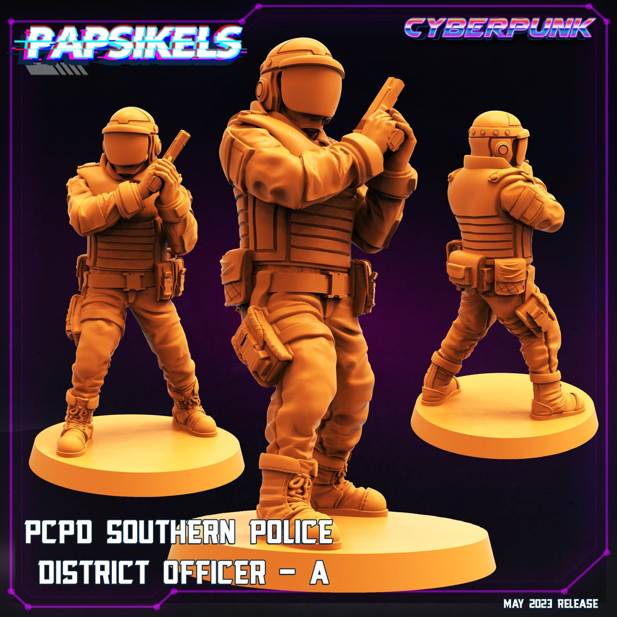 Pcpd Police Miniature | A - Tabletop RPG & D&D miniature. Perfect for wargaming & collectors