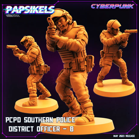 Pcpd Police Miniature | B - Tabletop RPG & D&D miniature. Perfect for wargaming & collectors