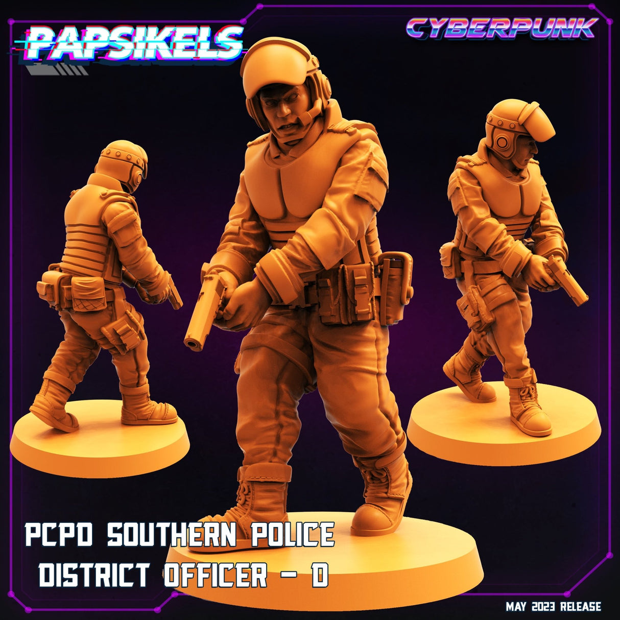 Pcpd Police Miniature | D - Tabletop RPG & D&D miniature. Perfect for wargaming & collectors