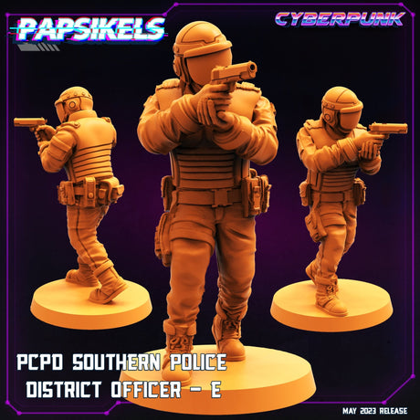 Pcpd Police Miniature | E - Tabletop RPG & D&D miniature. Perfect for wargaming & collectors