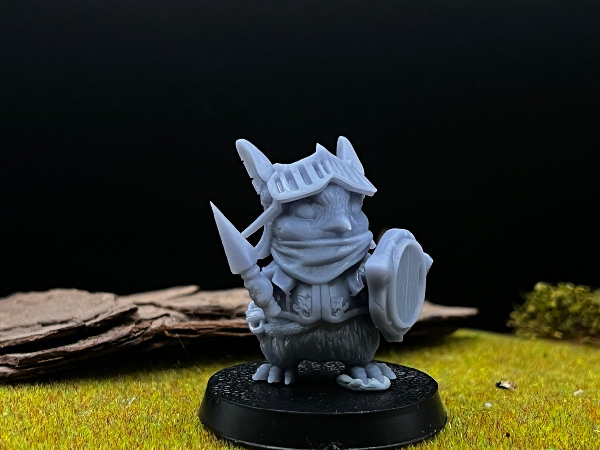 Penguin folk Paladin Miniature | Set of 3 - Tabletop RPG & D&D miniature. Perfect for wargaming & collectors
