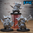 Penguin folk Paladin Miniature | Set of 3 - Tabletop RPG & D&D miniature. Perfect for wargaming & collectors