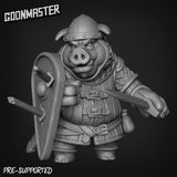 Pig Folk Miniature | A - Tabletop RPG & D&D miniature. Perfect for wargaming & collectors