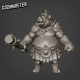 Ogre Pig Folk Miniature | C - Tabletop RPG & D&D miniature. Perfect for wargaming & collectors