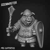 Pig Folk Miniature set | C - Tabletop RPG & D&D miniature. Perfect for wargaming & collectors