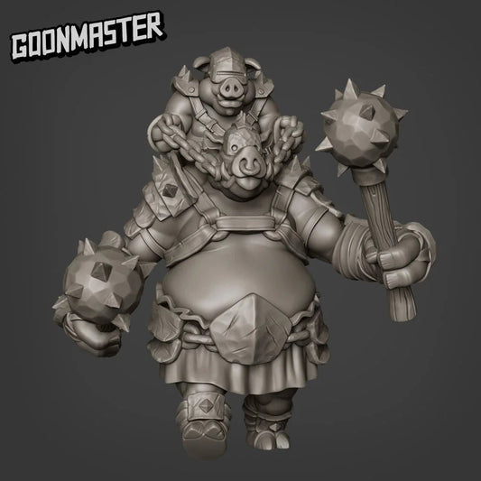 Pig Folk Miniature - set of 3 - 28mm