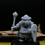 Pig Folk Miniature set | set of 4 - Tabletop RPG & D&D miniature. Perfect for wargaming & collectors