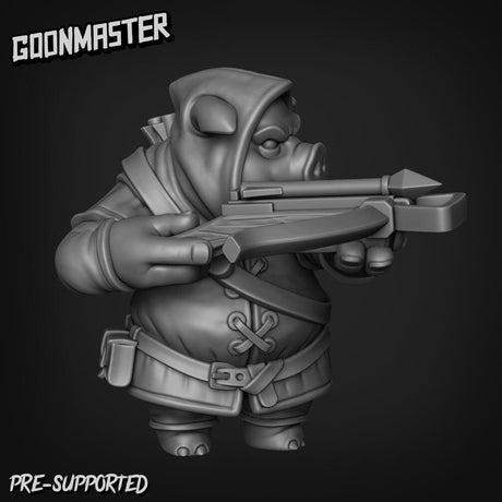 Pig Folk Ranger Miniature | A - Tabletop RPG & D&D miniature. Perfect for wargaming & collectors