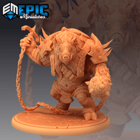 Pig Serker Miniature | B - Tabletop RPG & D&D miniature. Perfect for wargaming & collectors