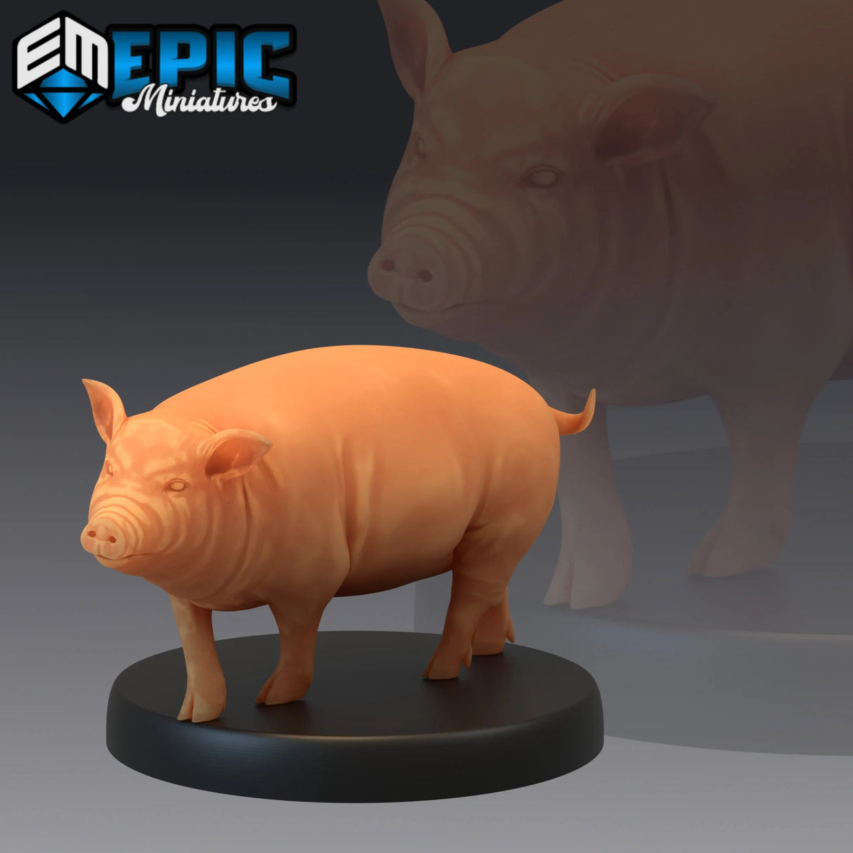 Pigs Miniature | A - Tabletop RPG & D&D miniature. Perfect for wargaming & collectors
