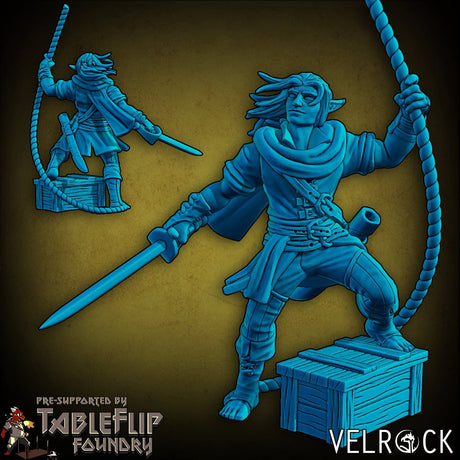 Pirate Adventure player Miniature | A - Tabletop RPG & D&D miniature. Perfect for wargaming & collectors