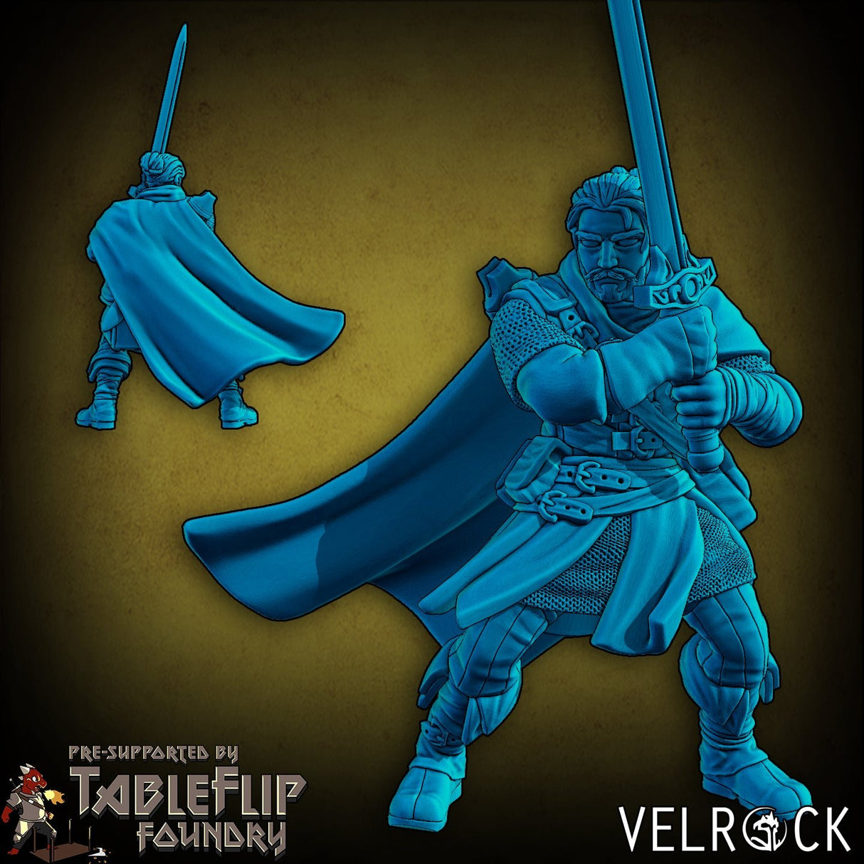 Pirate Adventure player Miniature | B - Tabletop RPG & D&D miniature. Perfect for wargaming & collectors