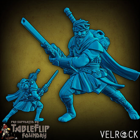 Pirate Adventure player Miniature | C - Tabletop RPG & D&D miniature. Perfect for wargaming & collectors