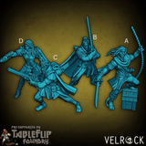 Pirate Adventure player Miniature | Set of 4 - Tabletop RPG & D&D miniature. Perfect for wargaming & collectors