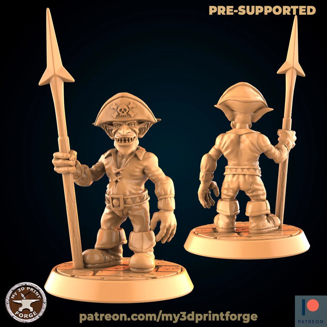 Pirates Miniature - D - 28mm