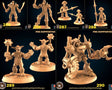 Pirates Miniature | Set of 6 - Tabletop RPG & D&D miniature. Perfect for wargaming & collectors