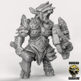 Plague Covered Beastmen Miniature | Middle - Tabletop RPG & D&D miniature. Perfect for wargaming & collectors