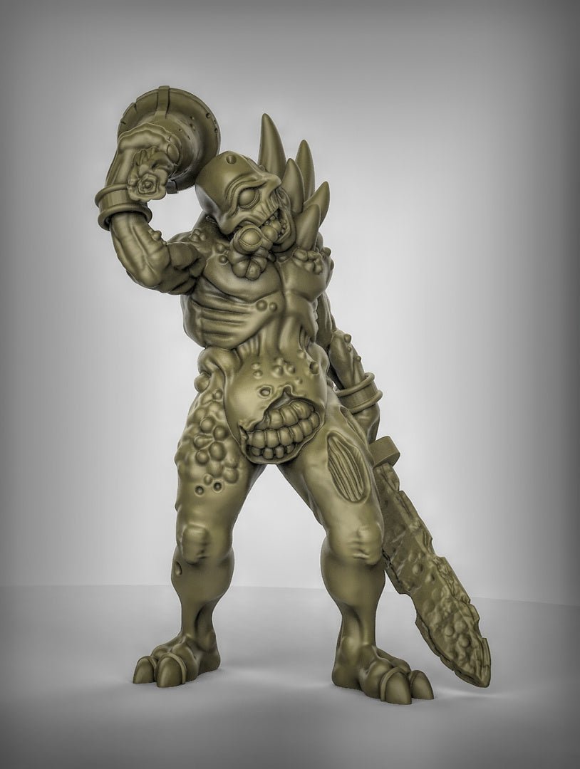 Plague Demon Miniature | Right - Tabletop RPG & D&D miniature. Perfect for wargaming & collectors