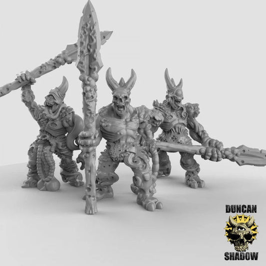 Plague Demon Miniature - Set of 3 - 28mm