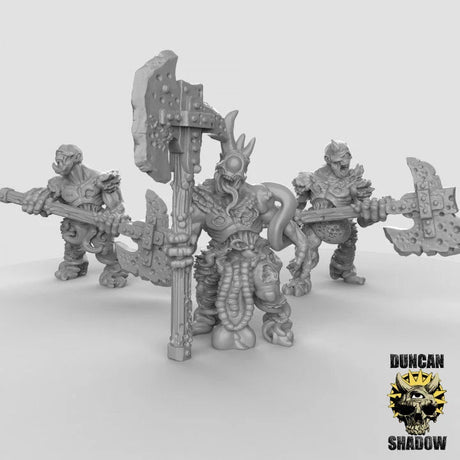 Plague Demon Miniature | Set of 3 - Tabletop RPG & D&D miniature. Perfect for wargaming & collectors
