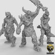 Plague Demon Miniature | Set of 3 - Tabletop RPG & D&D miniature. Perfect for wargaming & collectors