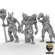 Plague Demon Miniature | Set of 3 - Tabletop RPG & D&D miniature. Perfect for wargaming & collectors