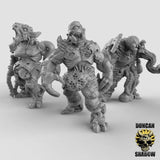 Plague Demon Monster Miniature | Set of 3 - Tabletop RPG & D&D miniature. Perfect for wargaming & collectors