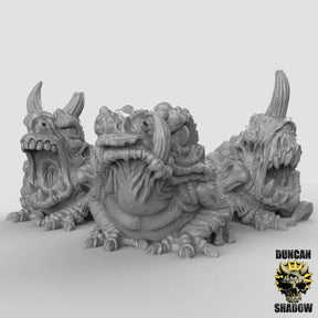 Plague Toads Miniature | Set of 3 - Tabletop RPG & D&D miniature. Perfect for wargaming & collectors