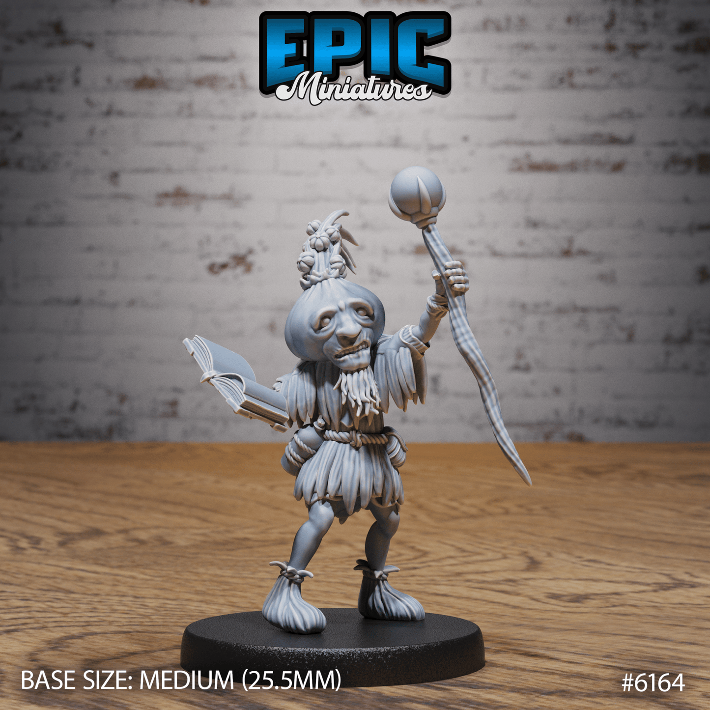 Plant folk or Garlic Druid Miniature - 6164 - 32mm