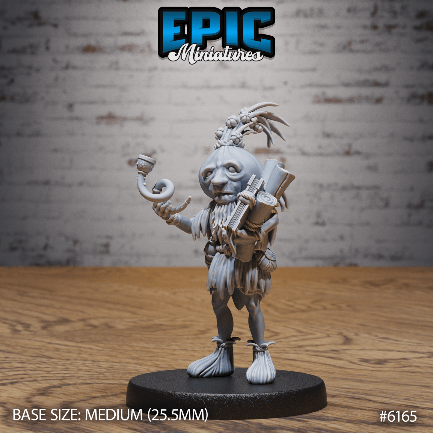 Plant folk or Garlic Druid Miniature - 6165 - 32mm