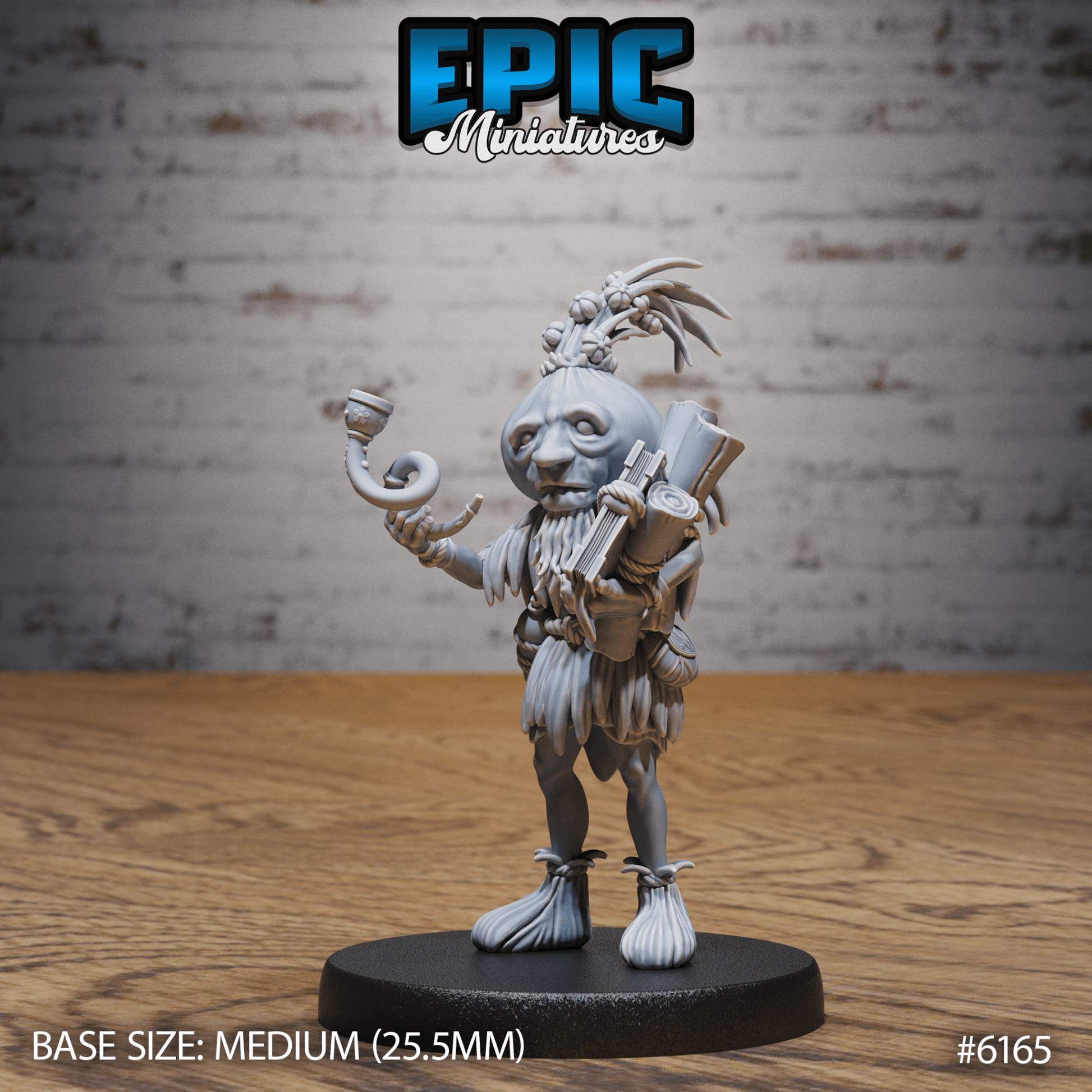 Plant folk or Garlic Druid Miniature - 6165 - 32mm