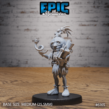 Plant folk or Garlic Druid Miniature | 6165 - Tabletop RPG & D&D miniature. Perfect for wargaming & collectors