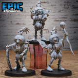 Plant folk or Garlic Druid Miniature | Set of 3 - Tabletop RPG & D&D miniature. Perfect for wargaming & collectors