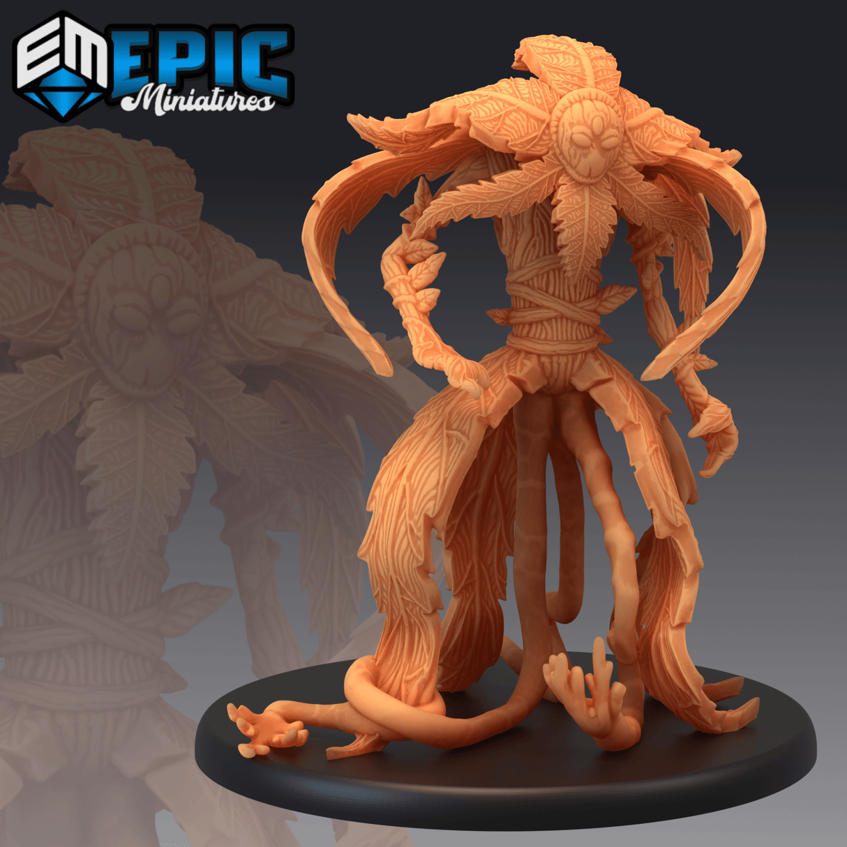 Plant Golem Miniature | A - Tabletop RPG & D&D miniature. Perfect for wargaming & collectors