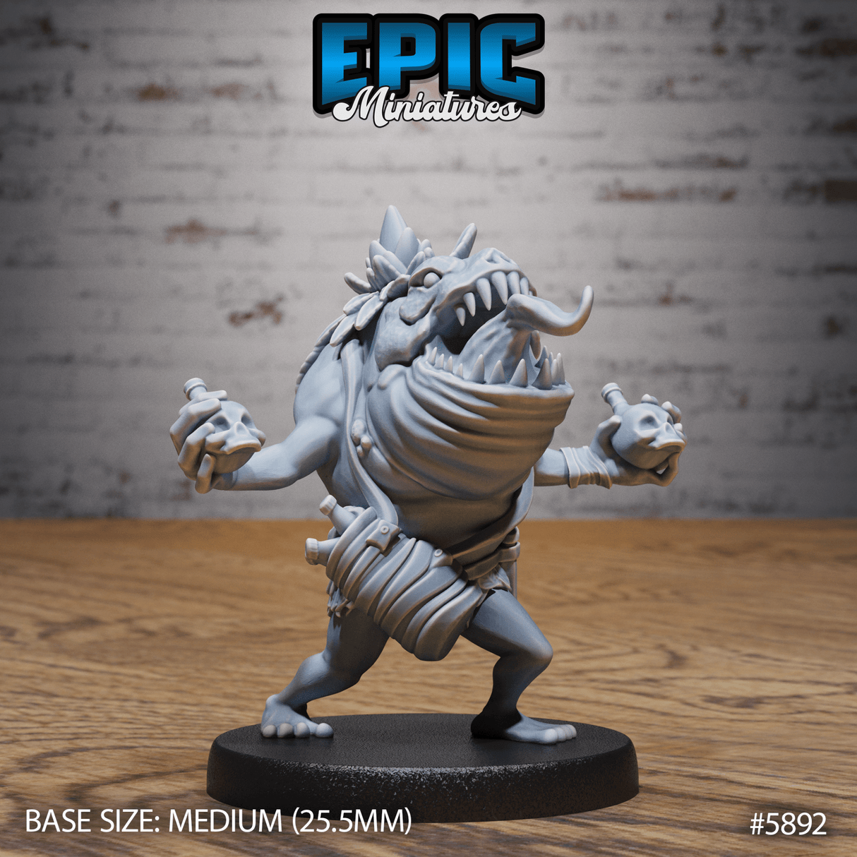 Platizard Miniature | B - Tabletop RPG & D&D miniature. Perfect for wargaming & collectors