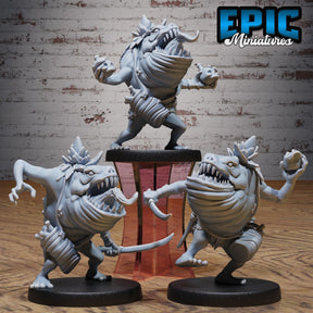 Platizard Miniature | Set of 3 - Tabletop RPG & D&D miniature. Perfect for wargaming & collectors