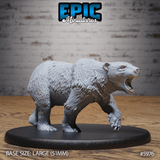 Polar Bear Miniature | B - Tabletop RPG & D&D miniature. Perfect for wargaming & collectors