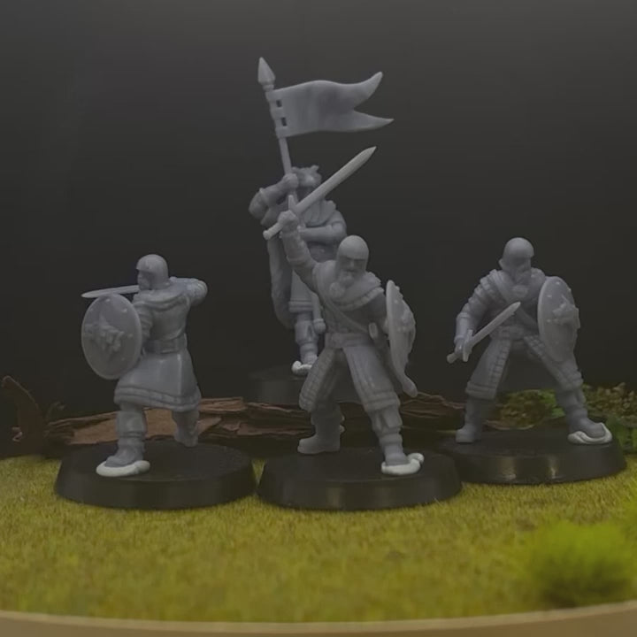 Town Guard miniature – 3D printed resin NPC soldier for D&D and wargaming. Highly detailed model perfect for protecting fantasy towns.